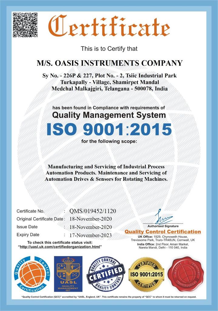 ISO Certification Oasis Group